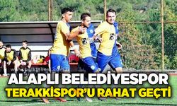 Alaplı Belediyespor, Terakkispor'u rahat geçti...