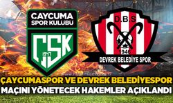 Çaycumaspor ve Devrekspor’un maçlarını yönetecek hakemler açıklandı!