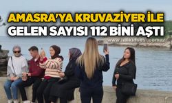 Amasra'ya kruvaziyer ile gelen sayısı 112 bini aştı