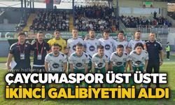Çaycumaspor üst üste ikinci galibiyetini aldı