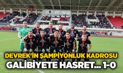 Devrek'in şampiyonluk kadrosu galibiyete hasret... 1-0
