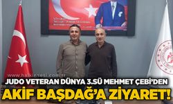 Judo Veteran Dünya 3.sü Mehmet Çebi’den Akif Başdağ’a ziyaret!