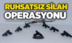 Ruhsatsız silah operasyonu