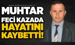 Muhtar feci kazada hayatını kaybetti!