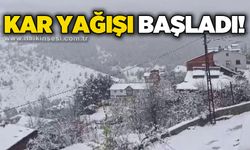 Yüksek kesimlerinde kar yağışı etkili oldu