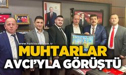 Muhtarlar Muammer Avcı'yla görüştü