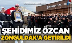 Şehidimiz Nuri Özcan'ın naaşı Zonguldak'ta karşılandı