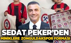 Sedat Peker'den minik taraftarlara Zonguldakspor forması hediyesi