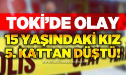 TOKİ'de olay: 15 yaşındaki kız 5. kattan düştü
