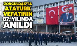 Zonguldak'ta Atatürk vefatının 87. yılında anıldı