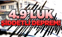 4.9'luk şiddetli deprem