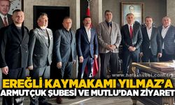 Ereğli Kaymakamı Fatih Yılmaz'a TTK Armutçuk Müessesesi ve İsa Mutlu'dan ziyaret