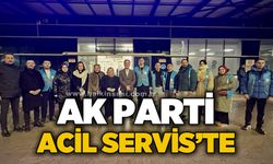 AK Parti heyeti Acil Servis'te