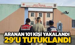 Aranan 101 kişi yakalandı 29'u tutuklandı