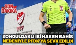 Zonguldaklı iki hakem bahis nedeniyle PFDK'ya sevk edildi..