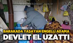 Zonguldak'ta barakada yaşayan engelli adama devlet sahip çıktı