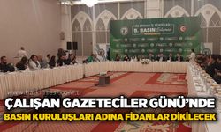 10 Ocak Çalışan Gazeteciler Günü’nde basın kuruluşları adına fidanlar toprakla buluşturulacak