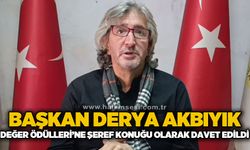 Derya Akbıyık, 1. Ulusal ve Uluslararası Değer Ödülleri'ne şeref konuğu olarak davet edildi