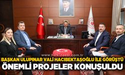 Başkan Özcan Ulupınar, Vali Osman Hacıbektaşoğlu ile görüştü: Önemli projeler konuşuldu