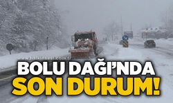 Bolu Dağı’nda yoğun kar yağışı