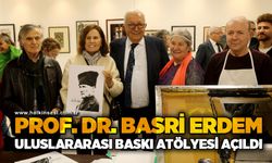 Prof. Dr. Basri Erdem Uluslararası Baskı Koleksiyonu Sergisi açıldı