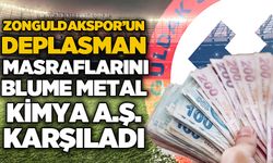 Zonguldakspor'un deplasman masraflarını Blume Metal Kimya Anonim Şirketi karşıladı...