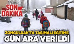 Zonguldak’ta Taşımalı Eğitime 1 Gün Ara Verildi