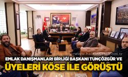 Emlak Danışmanları Birliği Başkanı Tunçözgür ve üyeleri Köse ile görüştü