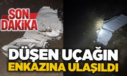 Düşen uçağın enkazına ulaşıldı