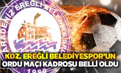Kdz. Ereğli Belediyespor'un 11'i belli oldu!