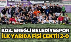 Kdz. Ereğli Belediyespor ilk yarıda fişi çekti! 2-0