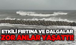 Akçakoca'yı fırtına vurdu