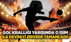 Gol krallığı yarışında o isim ilk devreyi zirvede tamamladı!