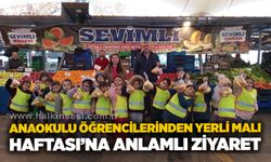 Anaokulu Öğrencilerinden Yerli Malı Haftası’na anlamlı ziyaret