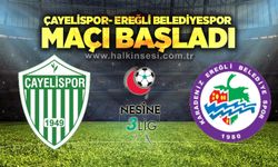Çayelispor- Ereğli Belediyespor maçı başladı
