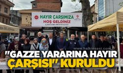 "Gazze Yararına Hayır Çarşısı" kuruldu