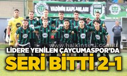 Lidere yenilen Çaycumaspor’da seri bitti 2-1