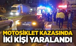 Motosiklet kazasında iki kişi yaralandı
