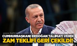 Cumhurbaşkanı Erdoğan talimatı verdi: Zam teklifi geri çekildi!