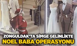 Zonguldak’ta Simge Gelinlikte Noel Baba operasyonu