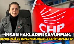CHP'li Arslan: "İnsan haklarını savunmak, demokrasi ve toplumsal huzura sahip çıkmaktır”
