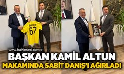 Başkan Kamil Altun, makamında Başkan Sabit Danış'ı ağırladı