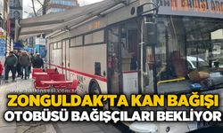 Zonguldak’ta kan bağış otobüsü bağışçıları bekliyor