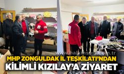 MHP Zonguldak İl Teşkilatı’ndan Kilimli Kızılay’a ziyaret