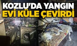 Kozlu'da yangın evi küle çevirdi...