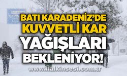 Batı Karadeniz’de kuvvetli kar yağışları bekleniyor!