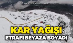 Yüksek kesimler karla kaplandı