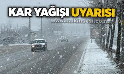 Kar yağışı uyarısı