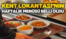 Kent Lokantası'nın haftalık menüsü belli oldu