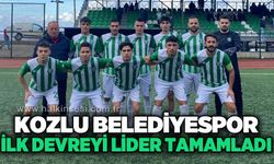 Kozlu Belediyespor ilk devreyi lider tamamladı